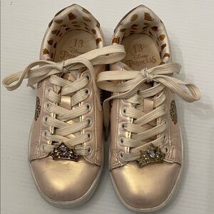 Disney Princess Gold Sneakers for Kids Size 13 (4-6 Yrs)